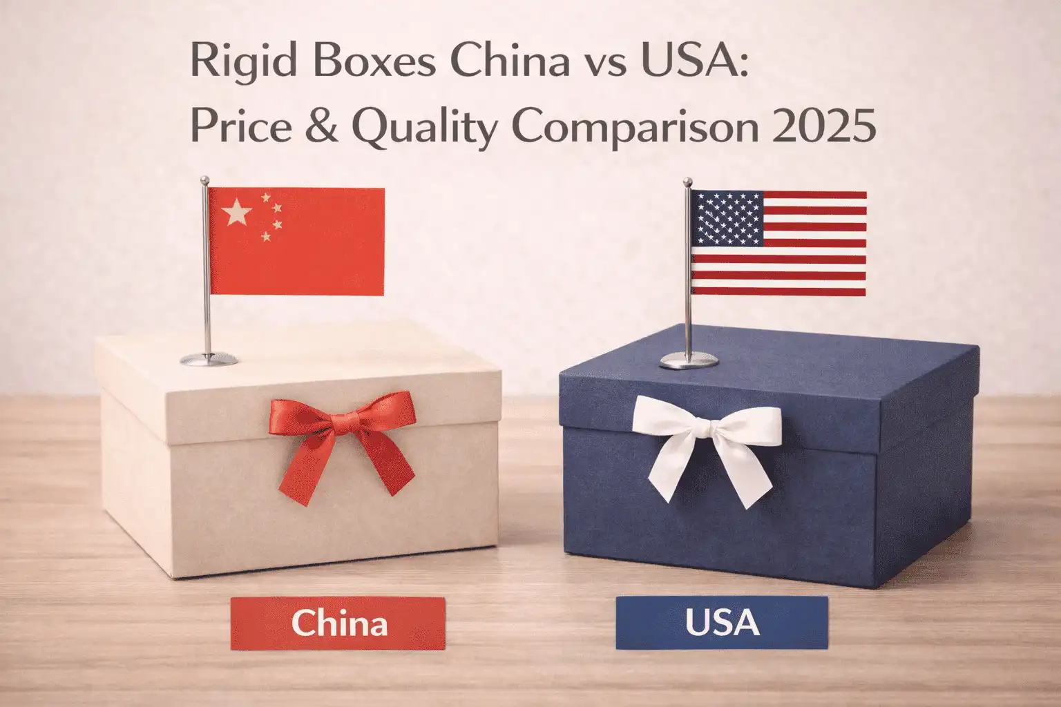 Rigid Boxes China vs USA: Price & Quality Comparison 2025